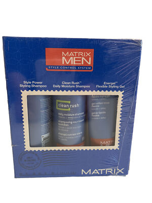 MATRIX MEN Rare Authentic MOISTURE SHAMPOO &  CONDITIONER & ENERGEL Travel Size!