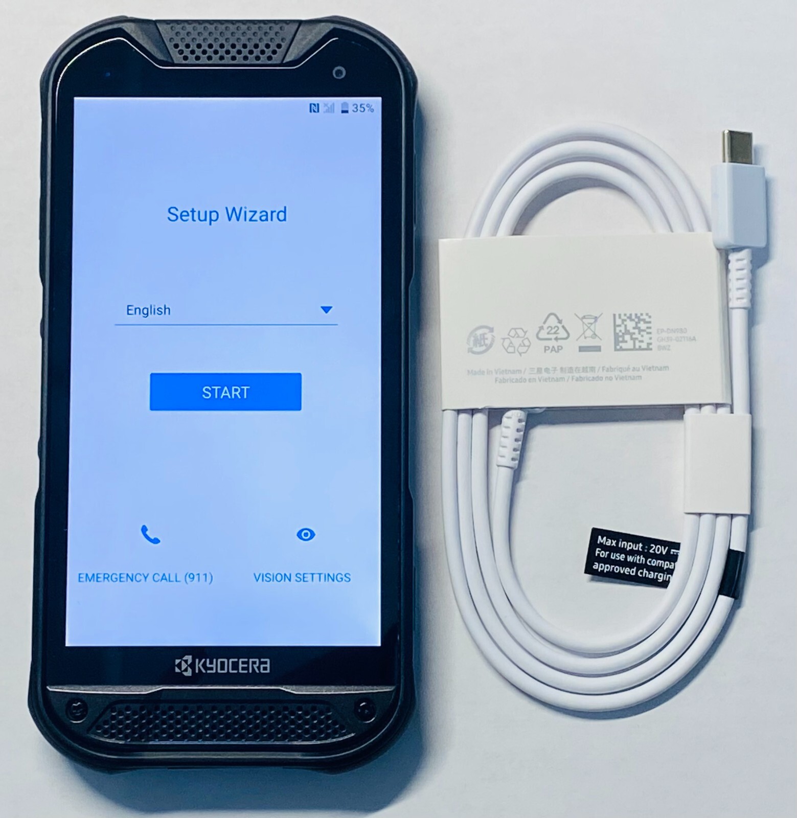 Kyocera DuraForce Pro 64GB Sapphire Shield E6910 Verizon Locked