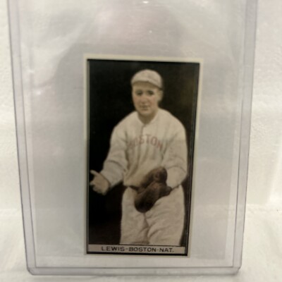lewis boston nat tobacco card Lewis 1912 Tobacco Card T207 REPRINT HOF - Boston Nat. Braves Red Sox RP