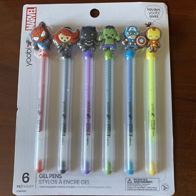 Yoobi by Marvel Gel Pens | Set of 6