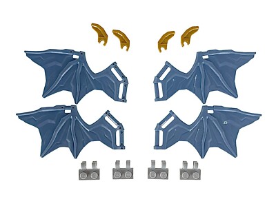 LEGO X4 Dragon Wings Element WING NO. 122 SAND BLUE CLOR 71810