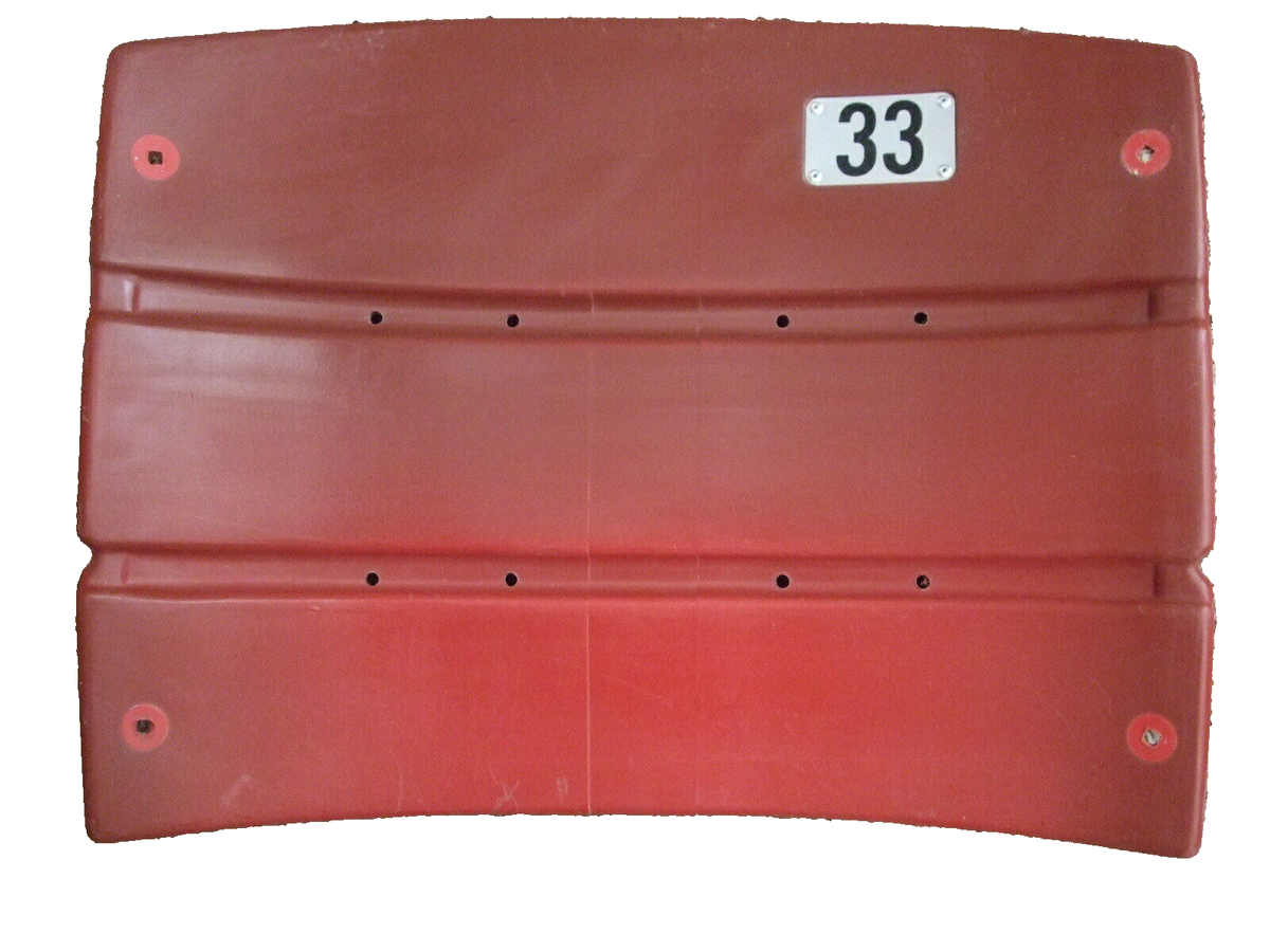 Candlestick Park Stadium seat back 33 Roger Craig San Francisco 49ers RED