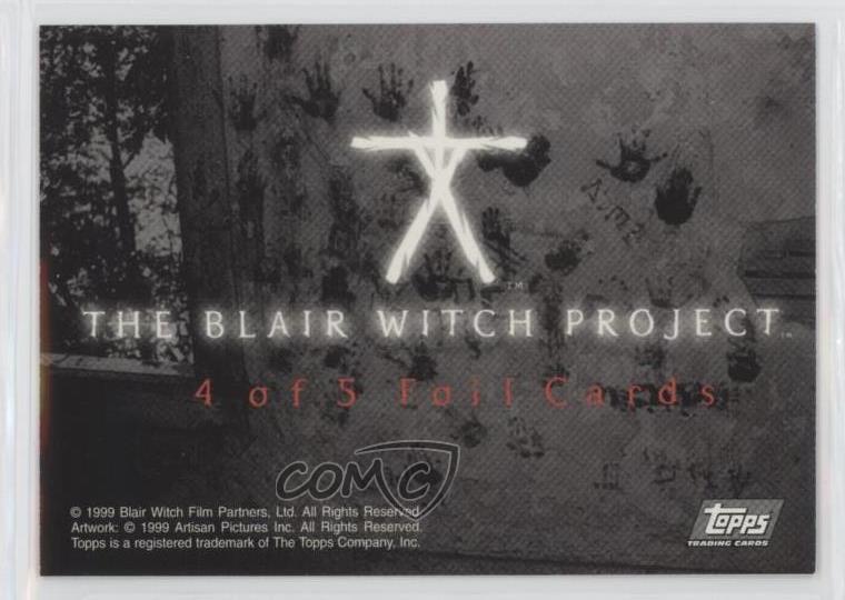 1999 Topps Blair Witch Project Foil The Blair Witch Project #4 0kb5 - Picture 2 of 3