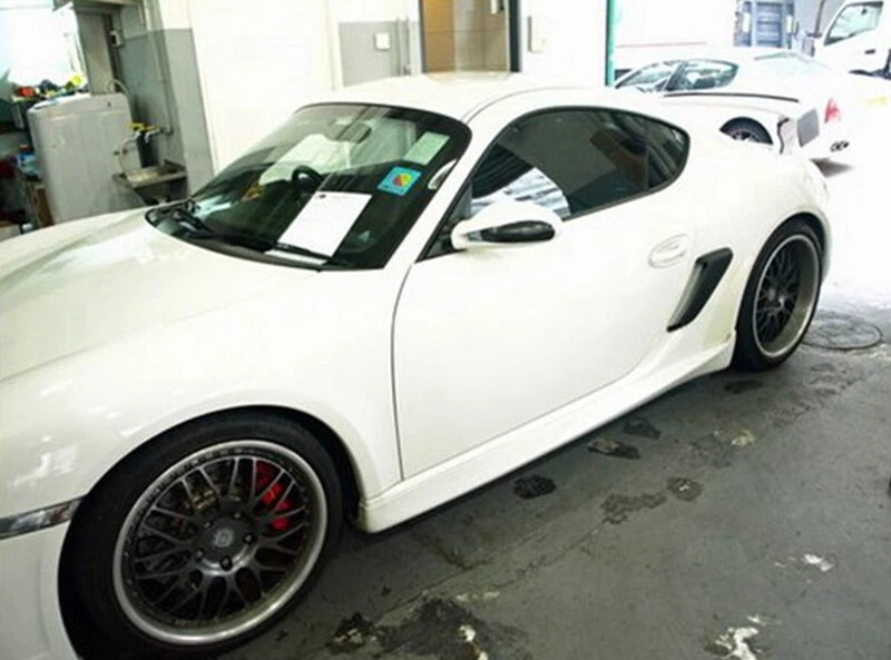 For Carbon Fiber 06-12 Cayman Boxster 987 Side Air Intakes Vents Scoops Grilles - Image 2 of 4