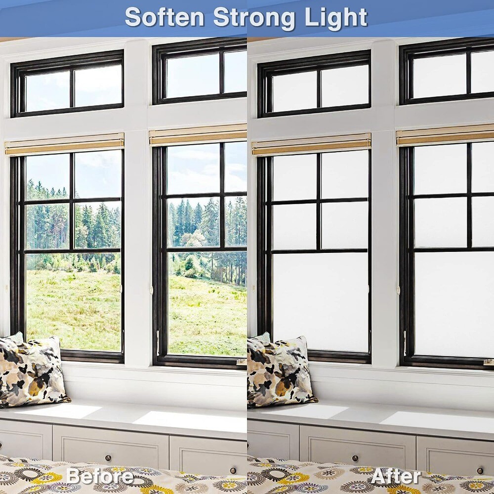 Pricacy Frosted Window Film Removable Static Cling Glass Sticker Tint