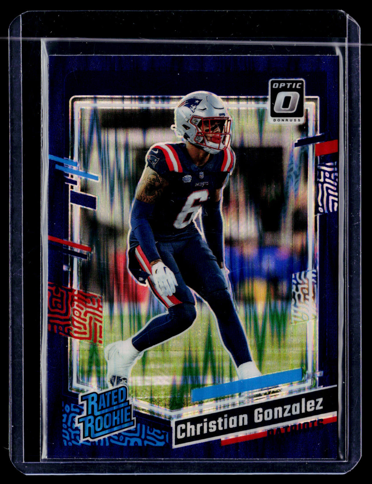 2023 Donruss Optic #274 Christian Gonzalez Purple Shock