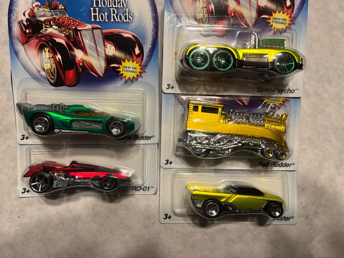 Hot Wheels 2008 WalMart Exclusive Holiday Hot Rods Lot of Five