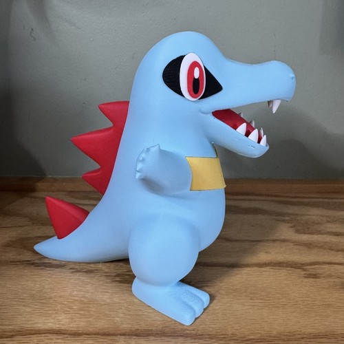 Totodile action figure 10 Cm colorato collezione fan Chikorita e Cyndaquil - Foto 3 di 4