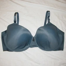 Warners Bra 44D T-Shirt Bra RB0561A No Side Effects Dark Teal Smoothing