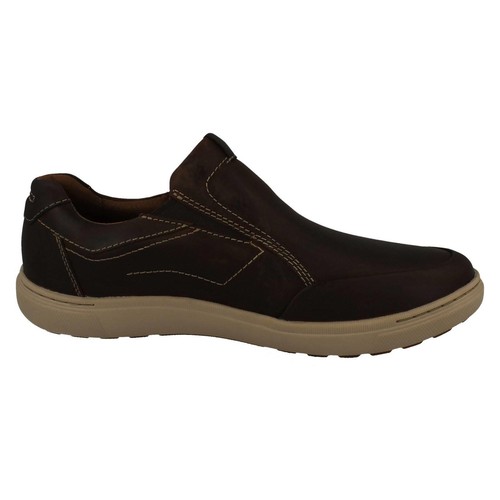 Hombre Clarks 'Mapstone Paso' Informal Zapatos de Piel sin Cierres - G Y H - Imagen 19 de 21