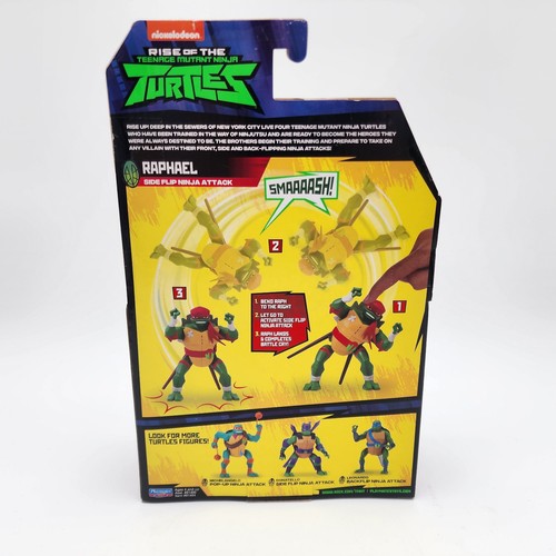 TMNT Rise of the Teenage Mutant Ninja Turtles: RAPHAEL Side Flip Ninja Attack - Bild 2 von 5