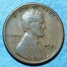 1926S Lincoln Cent Very Good to Fine VG F / Low Shipping