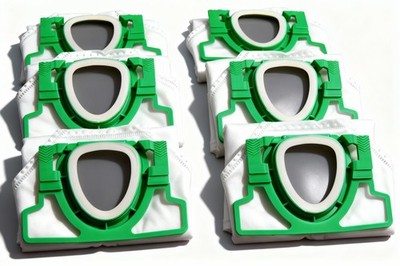 6 Microvlies Beutel geeignet für Vorwerk Kobold VK200 FP200 RB7