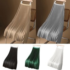 Womens High Waist Pleated Skirt Dress Ladies Summer Holiday Long Swing Skirts UK