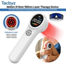 Red Light Cold Laser Physical Therapy 24 Diodes for Human Pet Dog Arthritis Pain