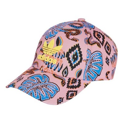 ADIDAS X FARM RIO Pink Blue Orange 100% Cotton Visor Cap