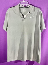 Nike Golf Men s Heather Grey Dri-FIT Tour Performance S/S Polo Shirt Medium