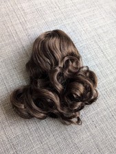 Truly Me 121 C Wig Dark Brown Curly Hair American Girl Doll Custom Replacement