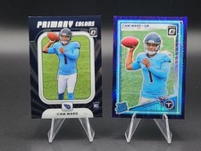 2025 Optic Rated Rookie Cam Ward Purple Shock Prizm & Primary Colors Rookie