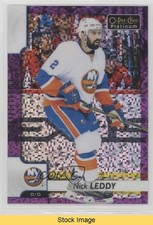 2017-18 O-Pee-Chee Platinum Violet Pixels Nick Leddy #63 READ 0zu