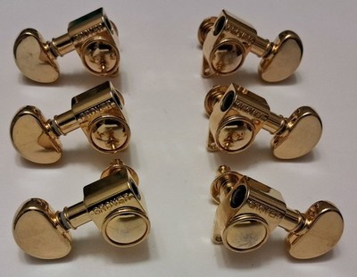 Grover Rotomatic gold guitar tuners 3x3 kidney buttons Les Paul SG