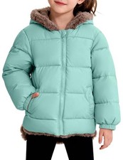 Toddler Baby Boys Girls Winter Fleece Jackets Cute Bear 6 Years Light Green