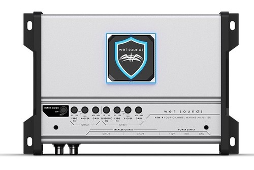 Wet Sounds HTM-4 Class-D 4-Channel Marine Amplifier - Picture 4 of 8