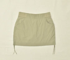 Columbia Women's Mini Skirt Tan Stretch Skort L Size Polyamide Pull On