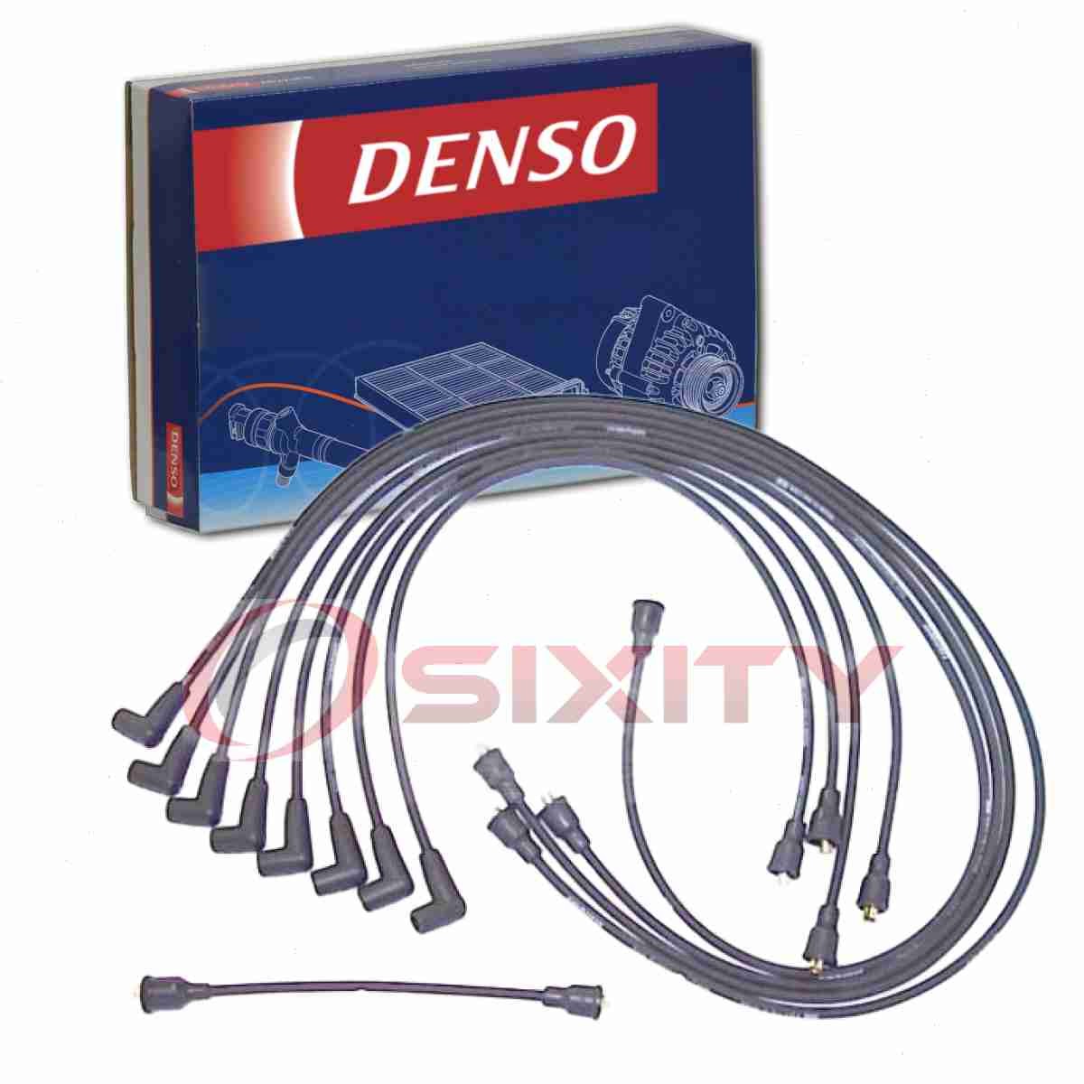 Denso Spark Plug Wire Set for 1970 Chevrolet Monte Carlo 5.7L 6.6L V8 cl