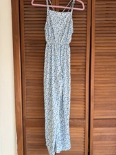 Zara girls Lightweight romper Jump Suit size 13-14 Blue floral Morrocco 164cm