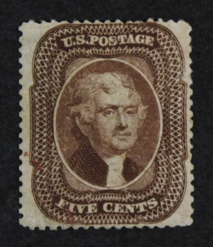 CKStamps: US Stamps Collection Scott#30A 5c Jefferson Used