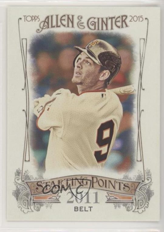 2015 Topps Allen & Ginter's Starting Points Brandon Belt #SP-73 2k3