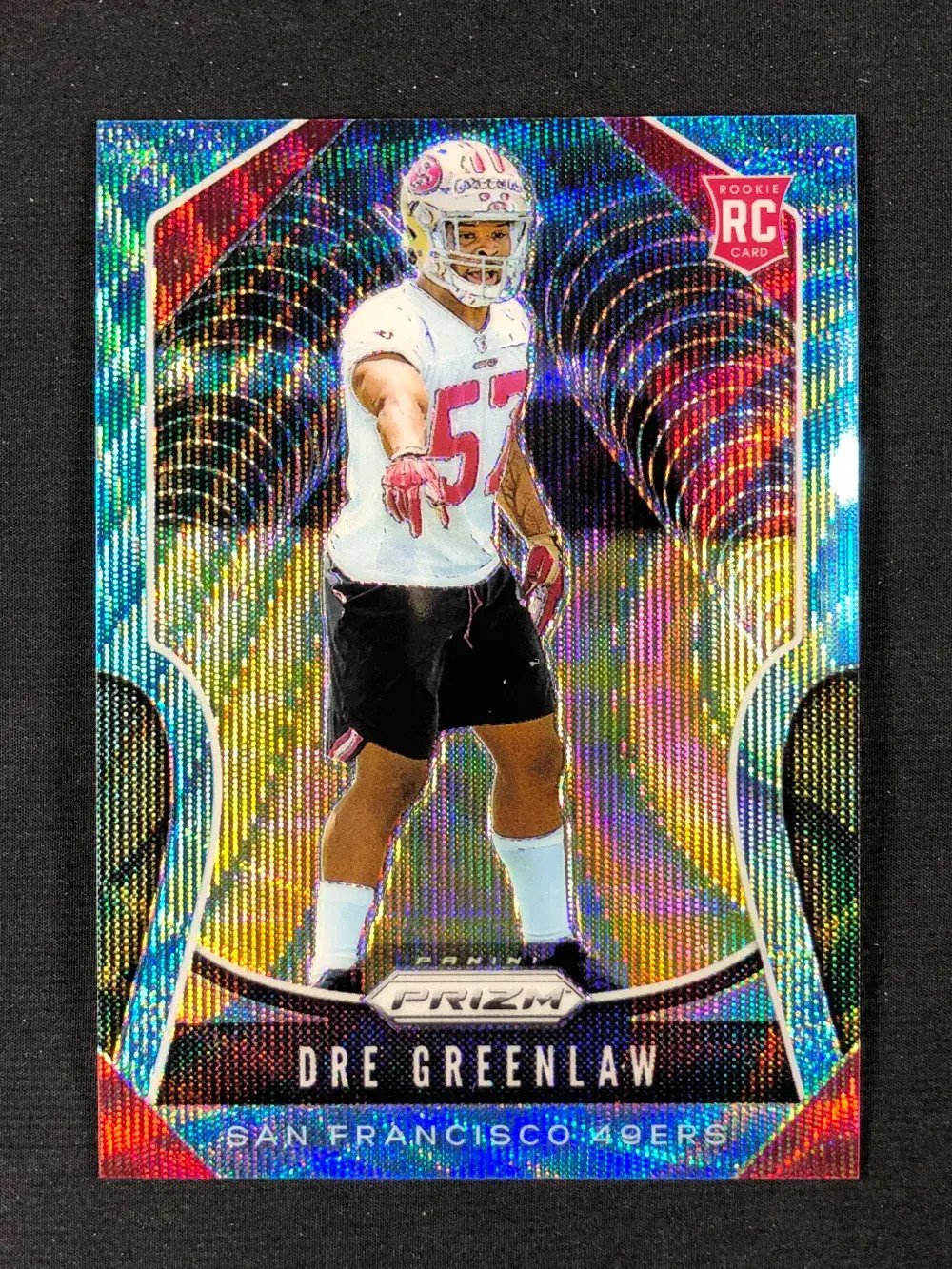 Dre Greenlaw Panini Prizm #384 Blue Wave