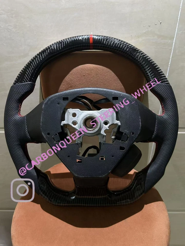 REAL CARBON FIBER STEERING WHEEL FOR Subaru WRX/ STI 2008-2012YEARS - Image 4 of 4