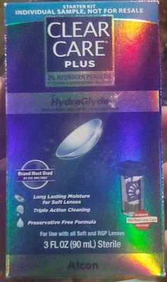 Clear Care Plus w/ HydraGlyde Alcon Starter Kit 3 FL OZ Exp 04/2026
