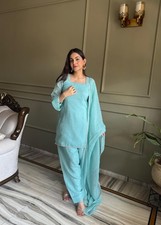 Women Pakistani designer Party Wear Three Piece Farshi Shalwar Suit wedding eid