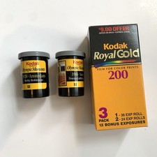 Kodak Royal Gold 200 ISO 35mm Color Film 2- 24 Exp Rolls EXPIRED 05/1998 OPEN