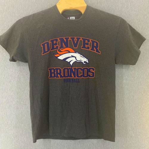 Junk Food Unisex Denver Broncos Bold Logo Short Sleeve Fan T-Shirt - Men's & Women's Sizing