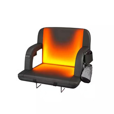 Heated Stadium Seat for Bleachers W/ Back Support 21 In. W, Outdoor Waterproof P