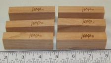 1986 Jenga Game Replacement Lot of 6 Block Parts Only Milton Bradley 