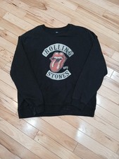 The Rolling Stones Black Crewneck Sweatshirt Pullover Women's XL