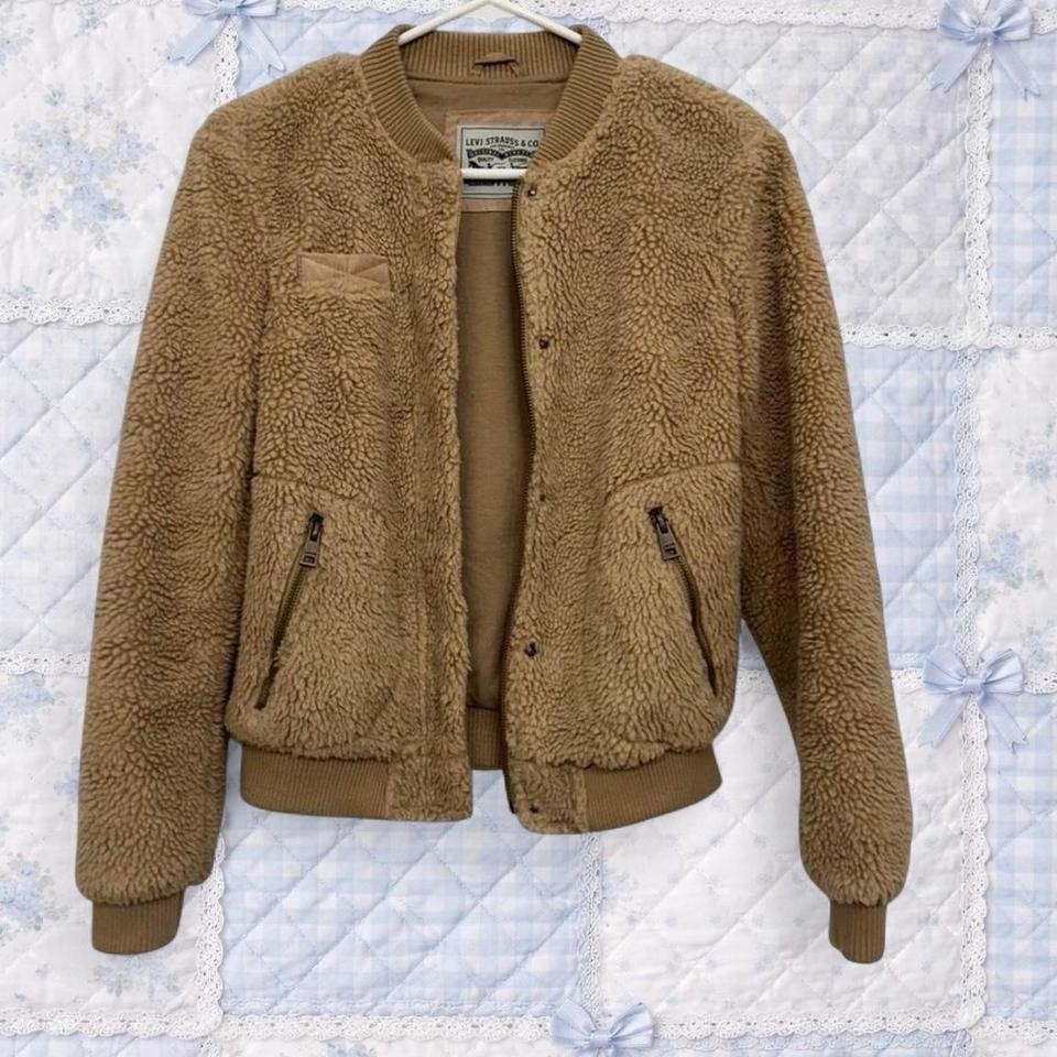 Levi's Beige Soft Outer Shell Jacket Womens XS - image 1