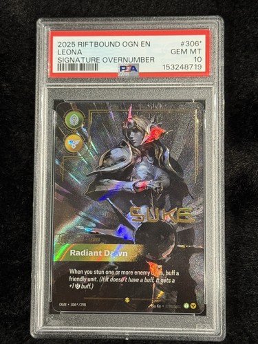 Leona, Radiant Dawn graded PSA 10 for sale on eBay