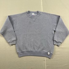 Vintage 90s Russell Athletic Crewneck Sweatshirt Youth Small Blue