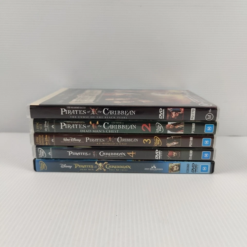 Pirates of the Caribbean - Complete Movie Series 1-5 DVD 1 2 3 4 5 *Free Post* - image 2 of 4