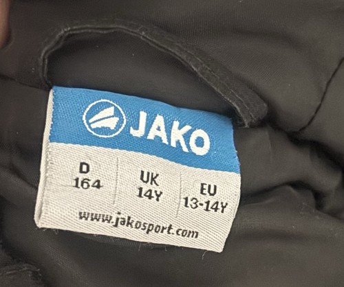 Wintermantel Jacke JAKO Kaputze Gr. 164 Schwarz Coach Stadion Fussball - Bild 7 von 7