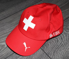 SELECCIÓN SUIZA FÚTBOL GORRA PUMA ROJO SOMBRERO TALLA ÚNICA ORIGINAL