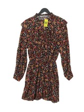 Zara A-Line Midi Dress M in Black