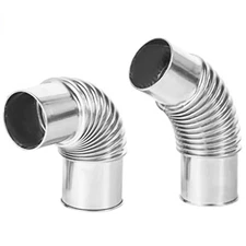 2.36 inch Stove Pipe 45 Degree Elbow Pipe 90 Degree Stainless Steel Chimney Flue