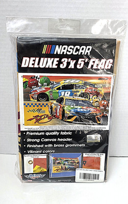 Kyle Busch M&M's 3x5 Single Sided Flag- Made by Wincraft - Officially Licensed!